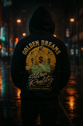 RITCHUNO® “Golden Dreams / Silver Reality” Hoodie – Limited Edition 2025 | Luxury Streetwear for the Ambitious
