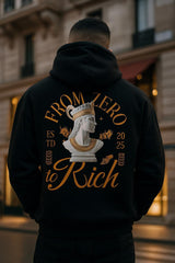RITCHUNO “From Zero to Rich” Limited Edition Premium Streetwear Hoodie – 100% Cotton Luxury Fit