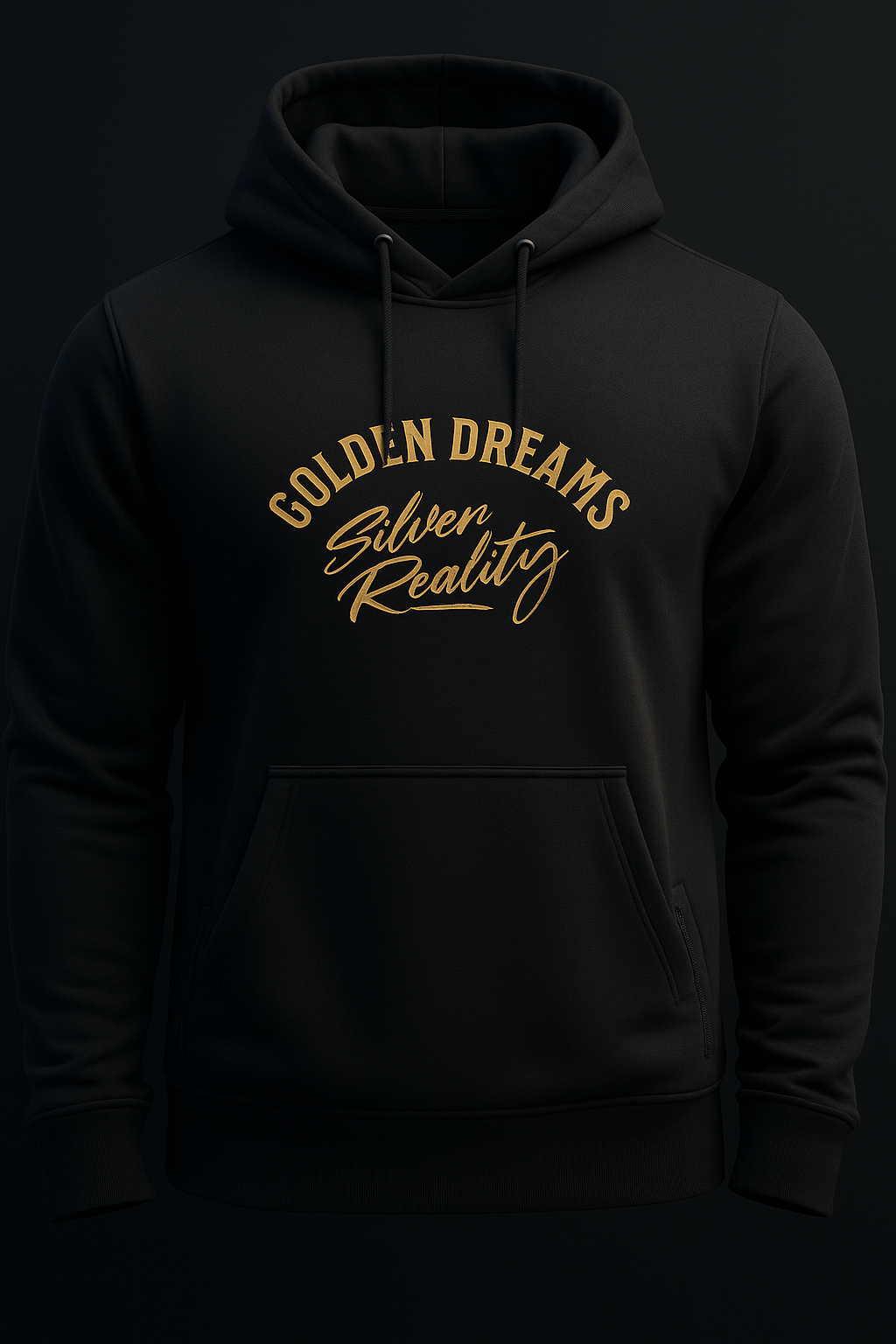 RITCHUNO® “Golden Dreams / Silver Reality” Hoodie – Limited Edition 2025 | Luxury Streetwear for the Ambitious