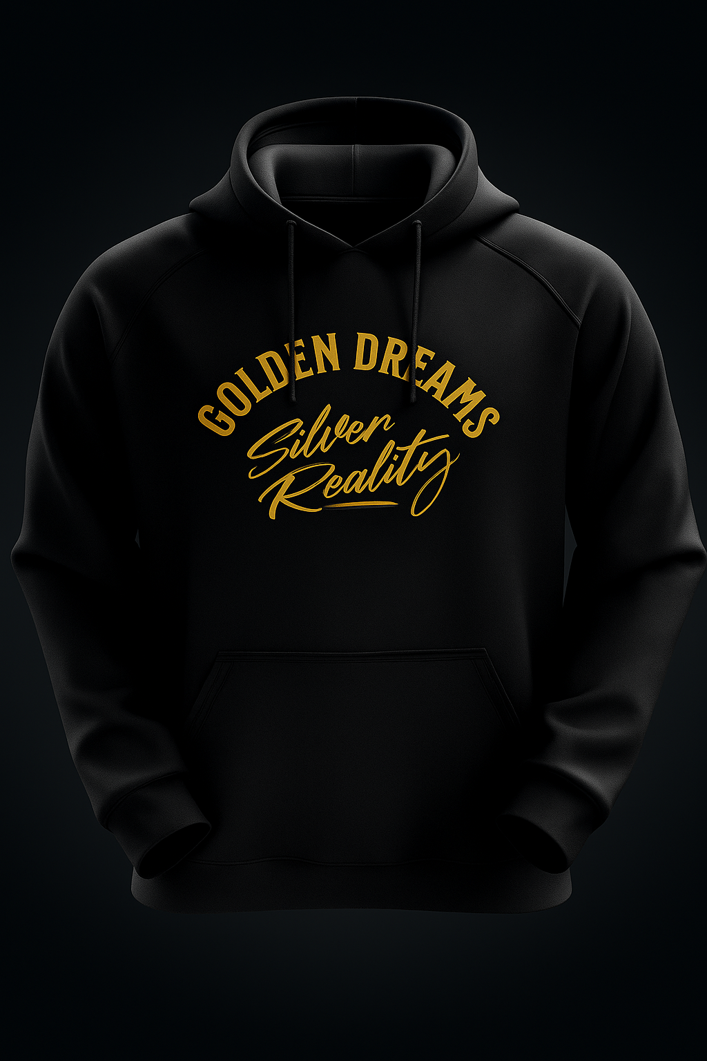 RITCHUNO® “Golden Dreams / Silver Reality” Hoodie – Limited Edition 2025 | Luxury Streetwear for the Ambitious